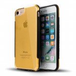 Wholesale iPhone 8 Plus / 7 Plus Clear Armor Shell Hybrid Case (Gold)